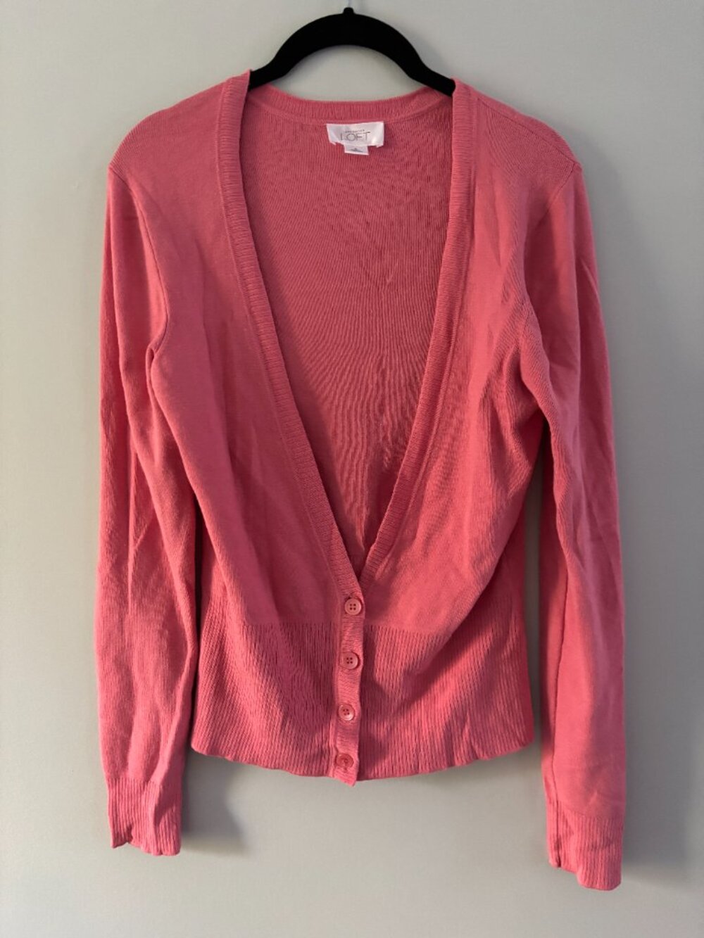 Ann Taylor Loft Pink Cardigan Sweater